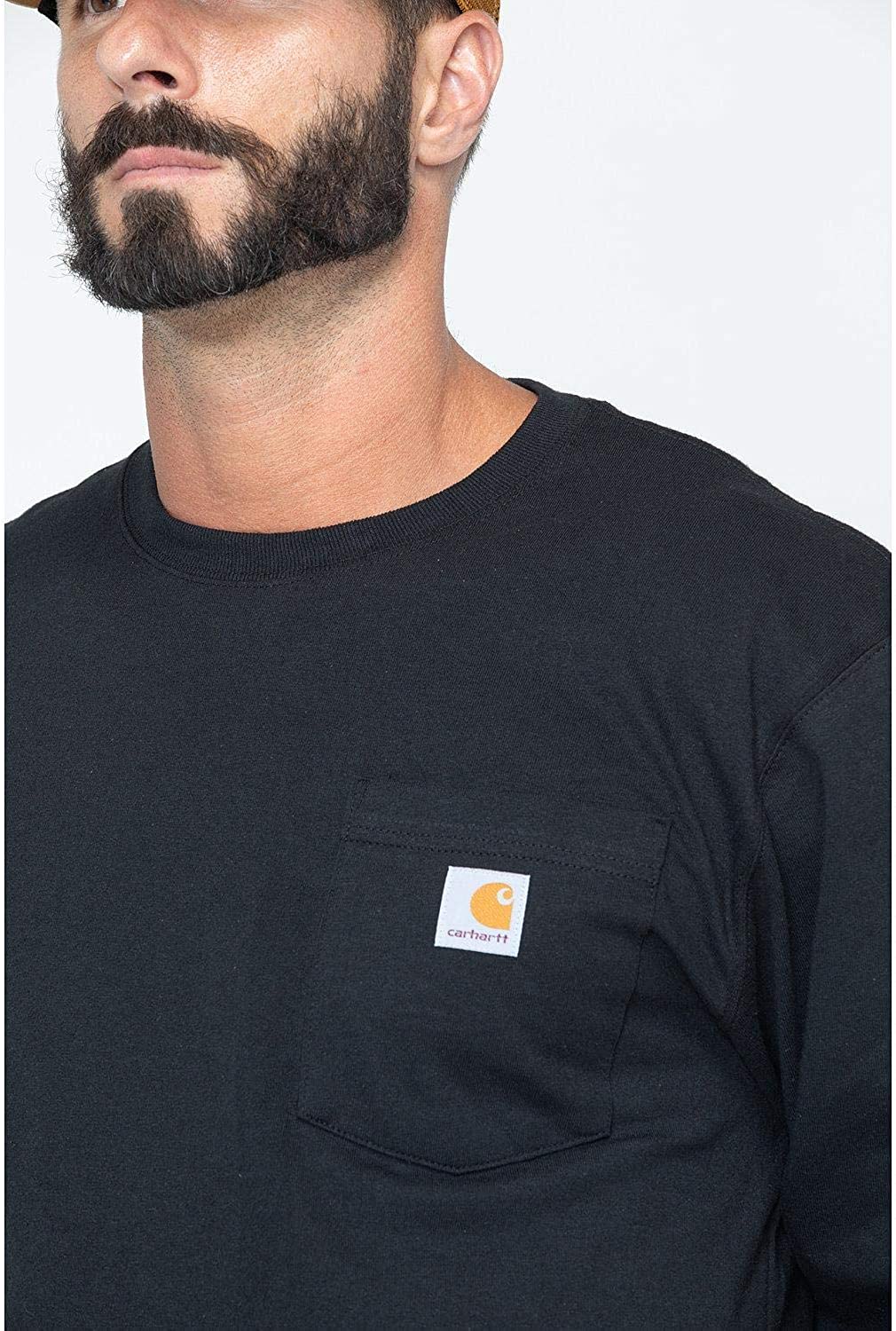Carhartt Men's Loose Fit Heavyweight Long-Sleeve Pocket T-Shirt - Image 7